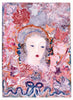 Maria Sibylla Merian (Tapestry Red) (Original Framed Collagraph)