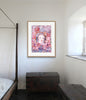 Maria Sibylla Merian (Tapestry Red) (Original Framed Collagraph)