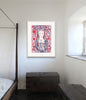 Anne Boleyn with Ship (Indigo Red) (Original Framed Collagraph)