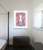 Anne Boleyn with Ship (Indigo Red) (Original Framed Collagraph)