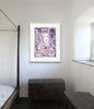 Katherine of Aragon & Monkey (Indigo) (Original Framed Collagraph)