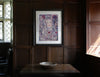 Katherine of Aragon & Monkey (Indigo) (Original Framed Collagraph)
