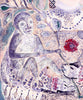 Katherine of Aragon & Monkey (Indigo) (Original Framed Collagraph)