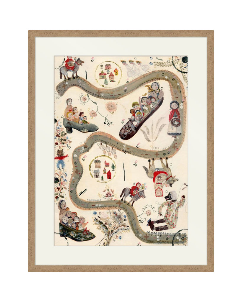 Red Riding Hood (Original Framed Painting)