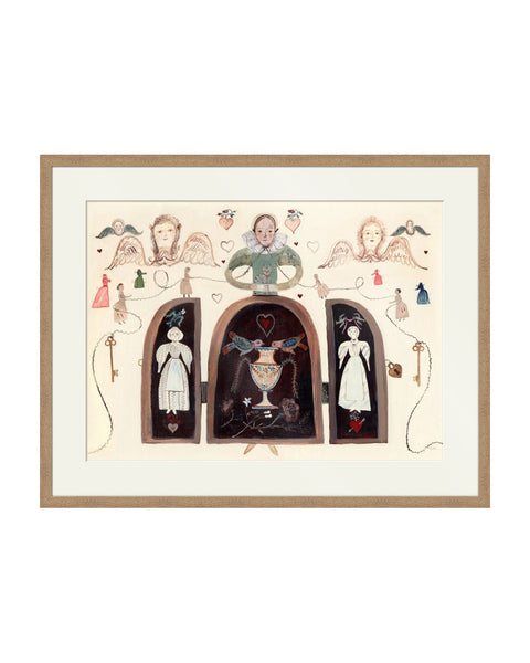 Trifold Doll (Original Framed Painting)