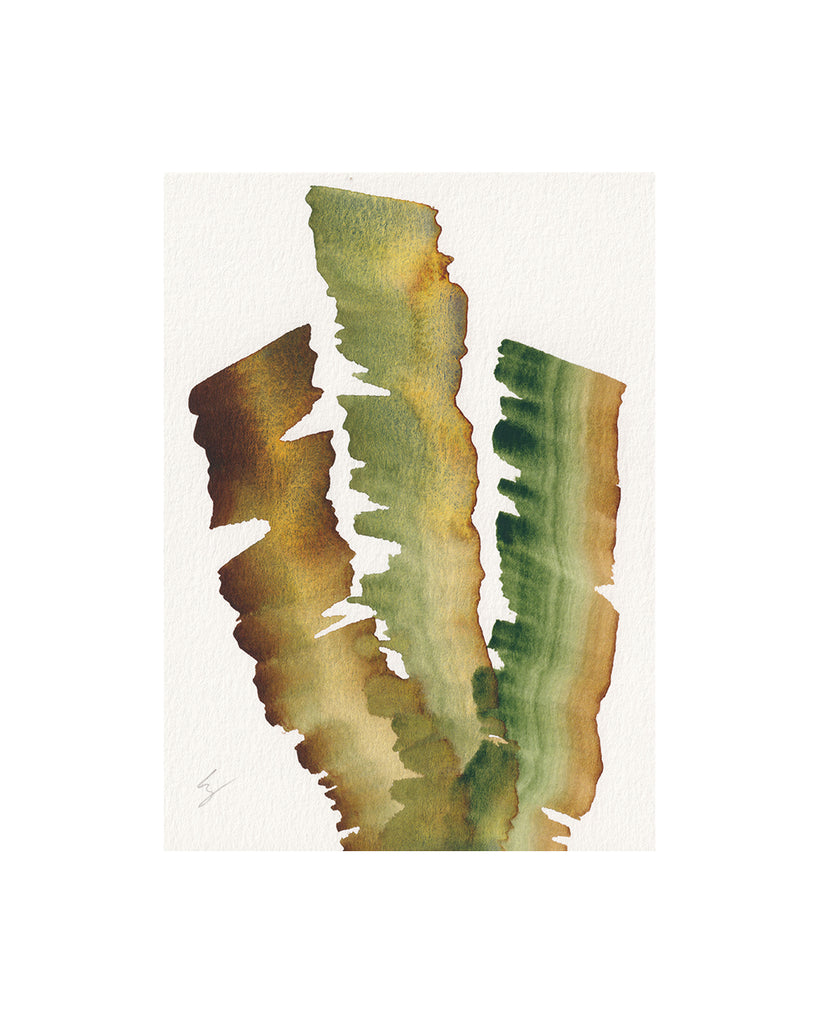 Seaweed Ribbons I (Original Framed Watercolour)