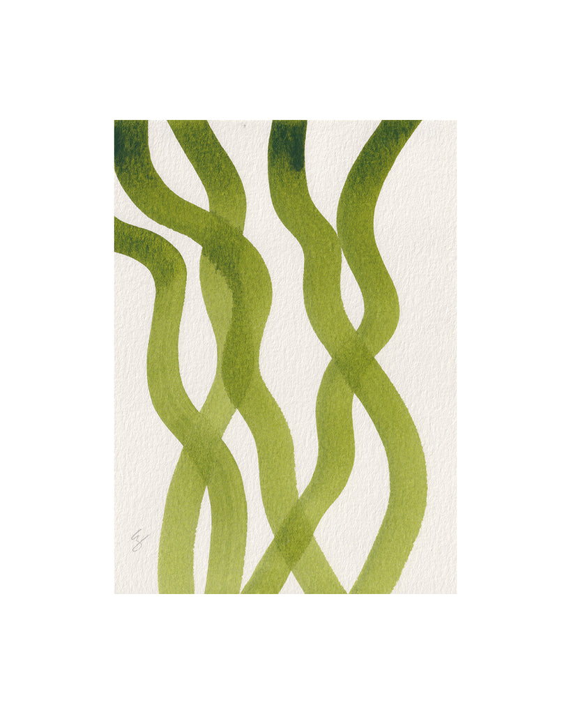 Seaweed Ribbons VIII (Original Framed Watercolour)