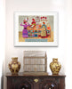At the Milliner's (Original Framed Collage)