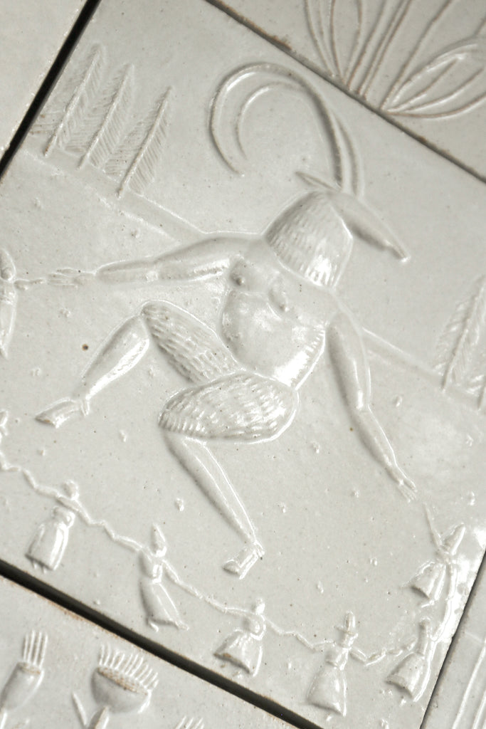 Akerbeltz (Basque Goat Man) (Handmade Tile) – THE SHOP FLOOR PROJECT ltd