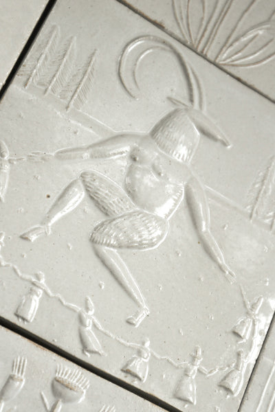 Akerbeltz (Basque Goat Man) (Handmade Tile) – THE SHOP FLOOR PROJECT ltd