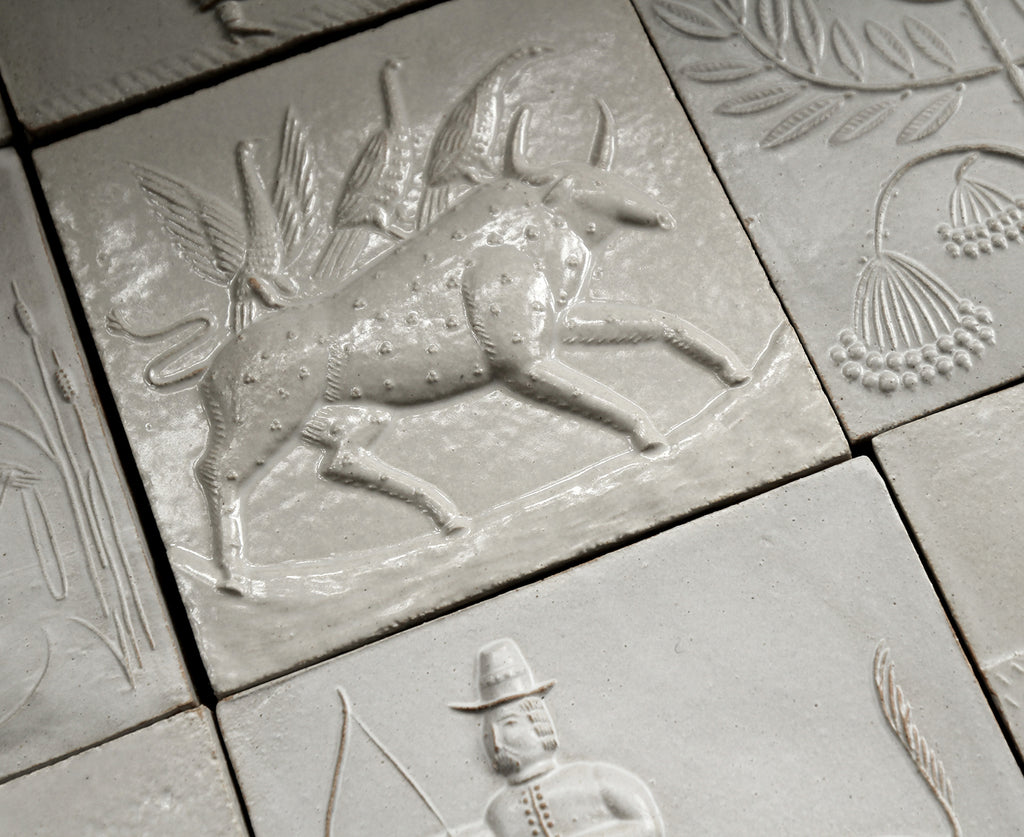 Tarvos Trigaranus (Bull) (Handmade Tile) – THE SHOP FLOOR PROJECT ltd