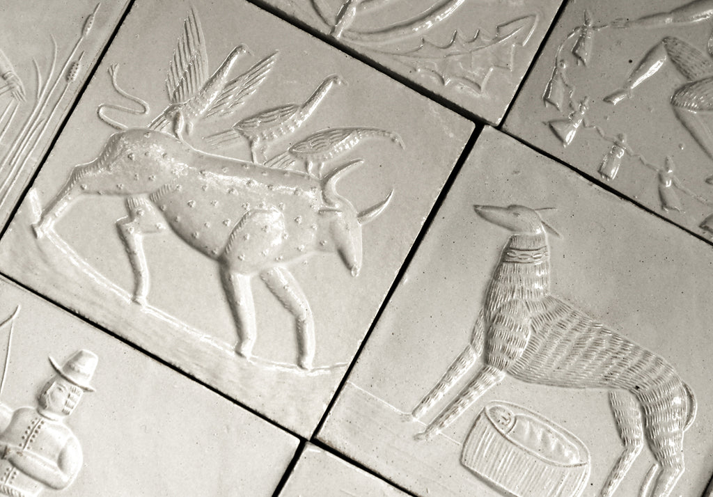 Tarvos Trigaranus (Bull) (Handmade Tile) – THE SHOP FLOOR PROJECT ltd