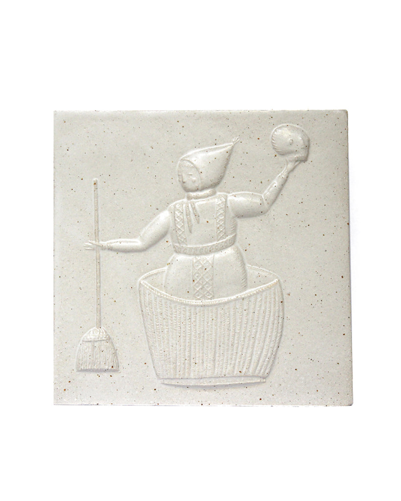 Baba Yaga (Handmade Tile)