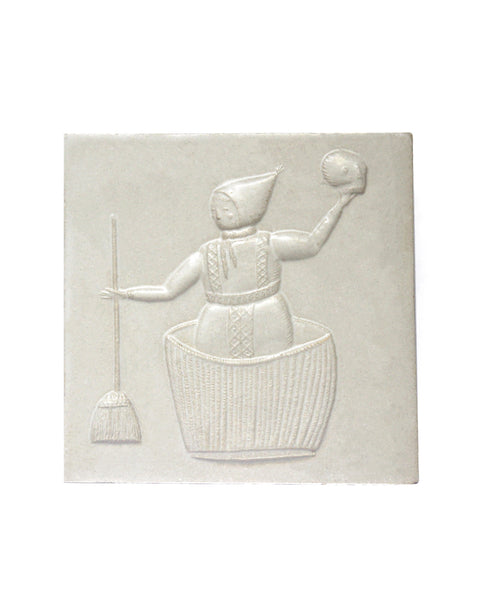 Baba Yaga (Handmade Tile)
