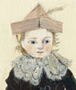 Doll with Birdcage (Original Framed Painting)