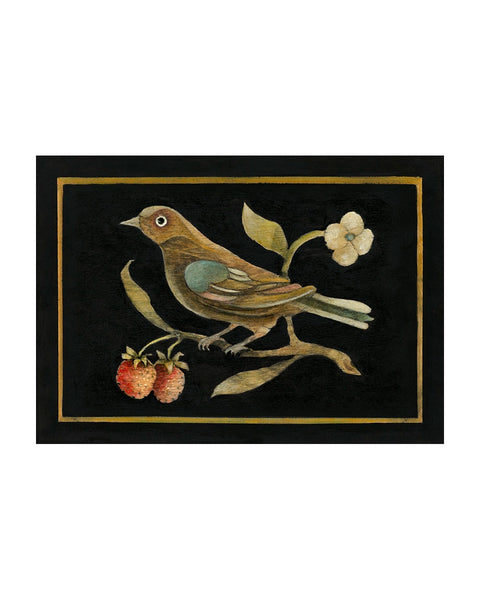 Bird with Strawberries (Limited Edition Print)