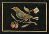 Bird with Strawberries (Original Painted Panel)