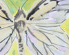Black Veined White Butterfly (Original Framed Painting)
