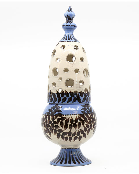 Large Sugar Caster Vase (Blue Garland)