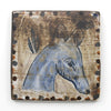 Blue Tapestry Hound (Handmade Tile)