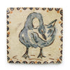 Blue Tapestry Swan (Handmade Tile)