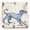 Blue Hunting Hound (Handmade Tile)