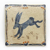 Blue Rabbit II (Handmade Tile)