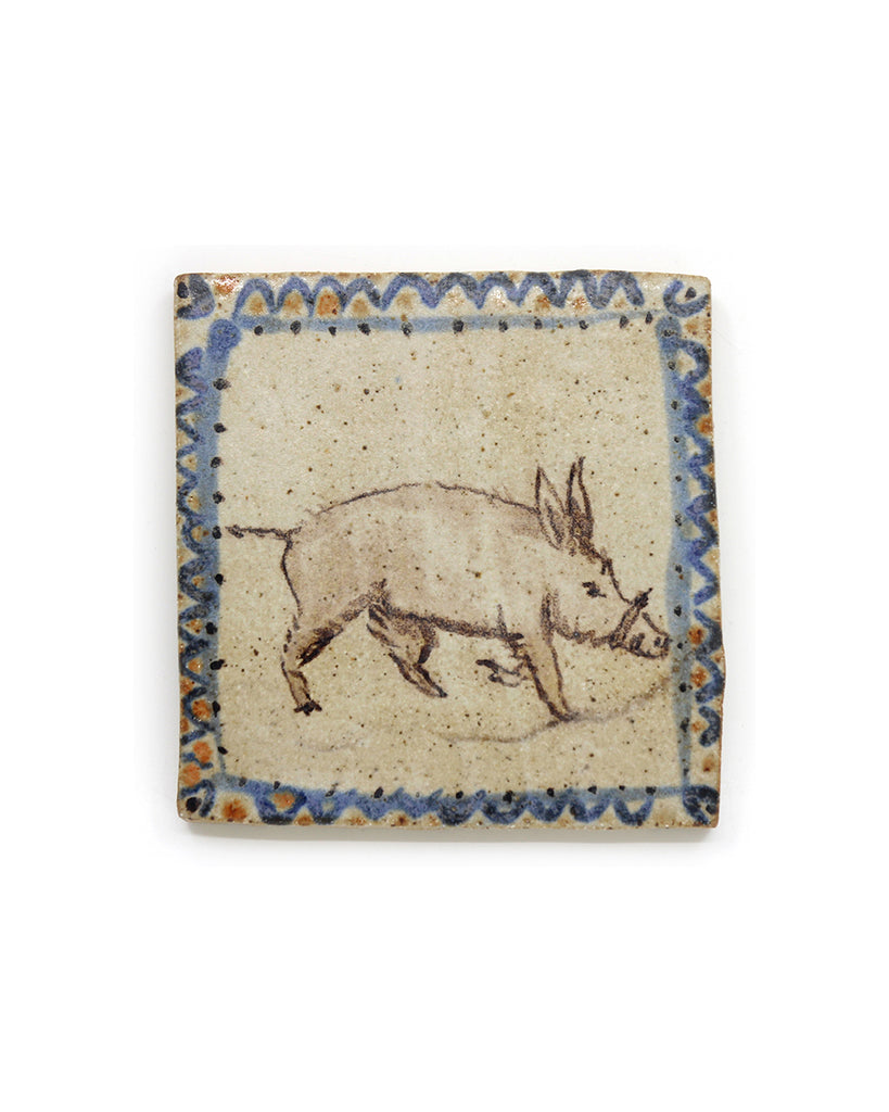 Boar III (Handmade Tile)