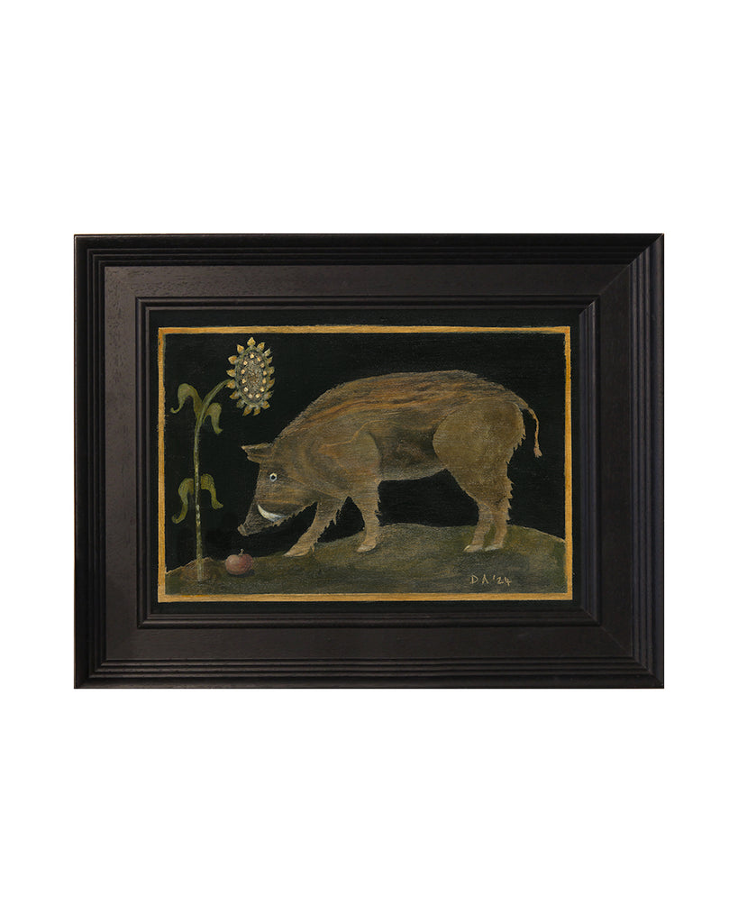 Wild Boar (Original Painted Panel)