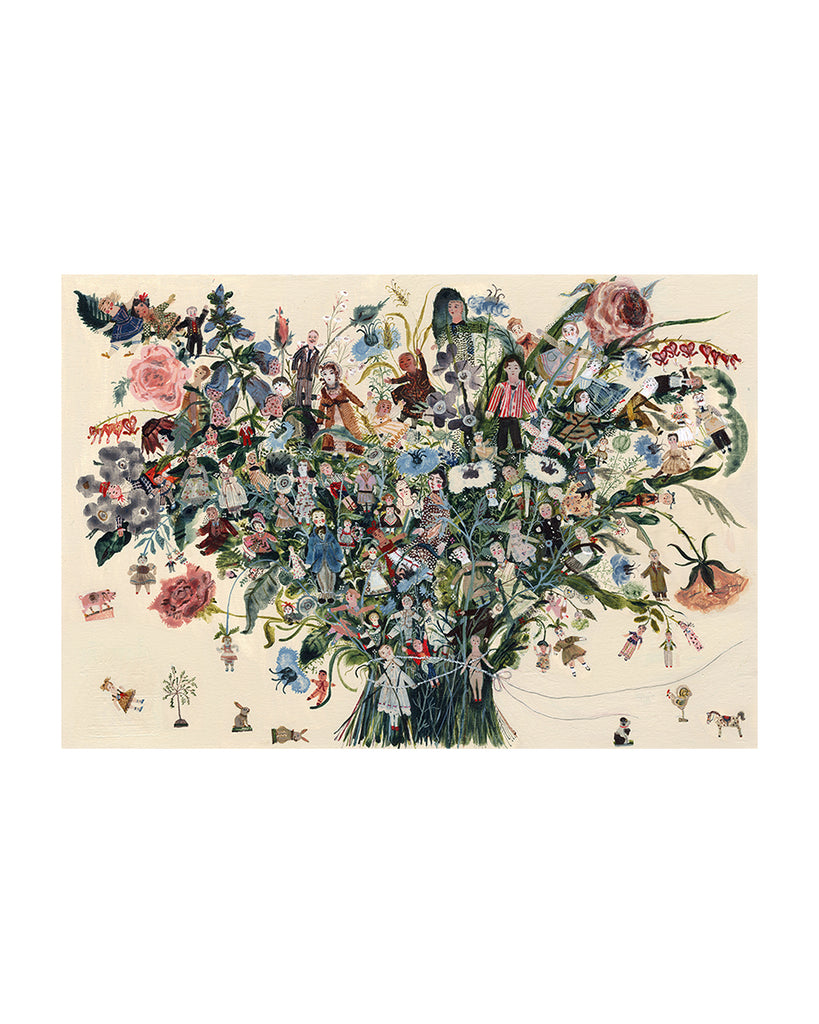 Dollshouse Bouquet (Original Framed Painting)