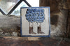 Brown Boots and Blue Pantaloons (Handmade Tile)