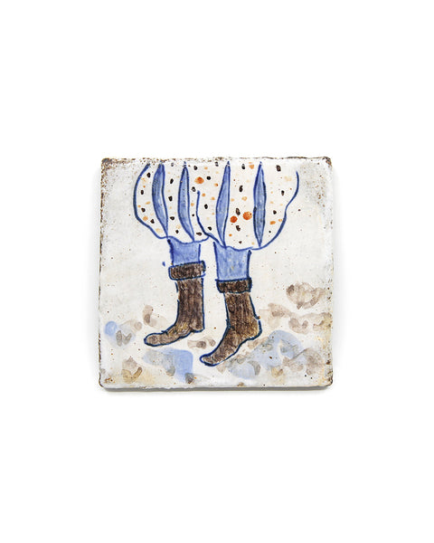 Brown Boots and Pantaloons (Handmade Tile)