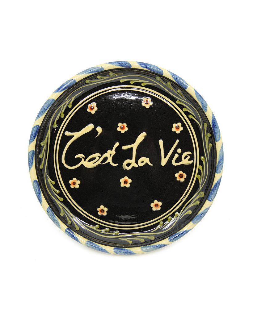 C'est la Vie (Large Handmade Plate)
