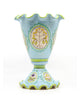 Frilled Pedestal Vase (Wildflower Cameo)