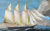 Cat & Ship (Original Framed Painting)