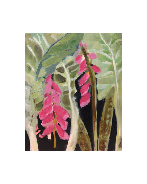 Chard & Foxglove (Original Oil Painting)