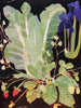 Chard & Strawberries (Original Oil Painting)
