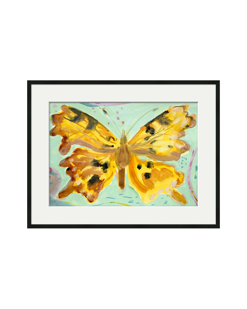 Comma Butterfly (Original Framed Painting)