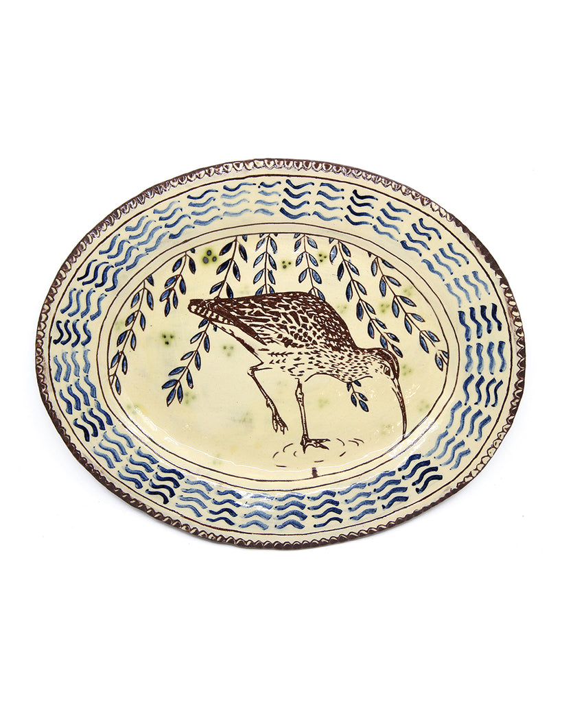 Curlew (Large Handmade Platter)