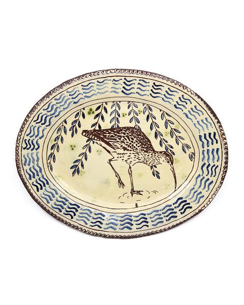 Curlew (Large Handmade Platter)