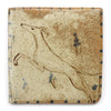 Tapestry Leaping Hound IV (Handmade Tile)