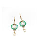 Apple Blossom Earrings (Aventurine, opal & pearls)