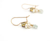 Baroque Bud earrings (Lavender crystal, pearls & apatite)