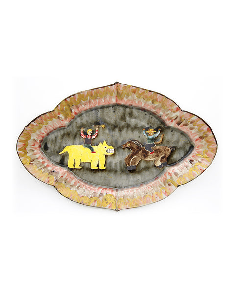 Encounter (Handmade Scalloped Plate)