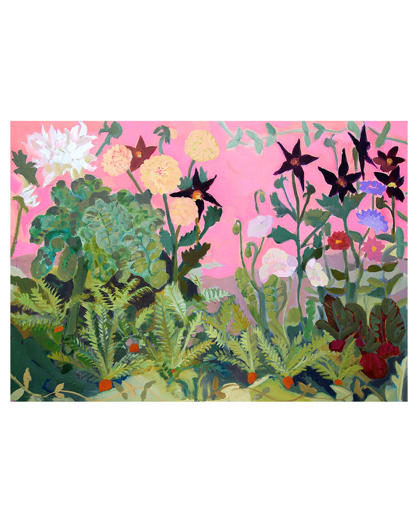 Evening Late Summer Garden (Original Oil Painting)