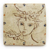 Faun with pipe (Handmade Tile)