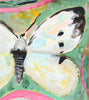 Female Large White Butterfly (Original Framed Painting)