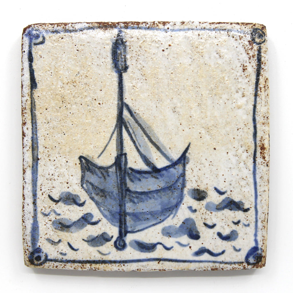 Fishing Boat (Handmade Tile) – THE SHOP FLOOR PROJECT ltd