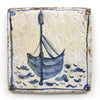 Fishing Boat (Handmade Tile)