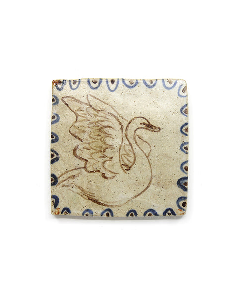 Flapping Swan (Handmade Tile)